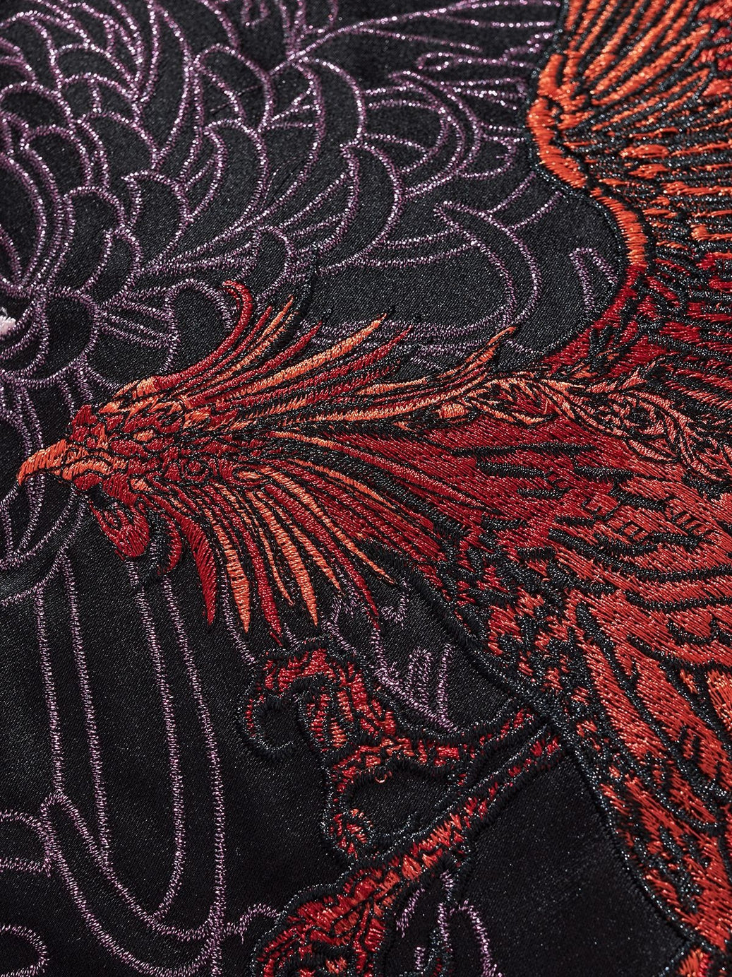 Mens Loose Fit Polyester Embroidered Chinese Style Jacket