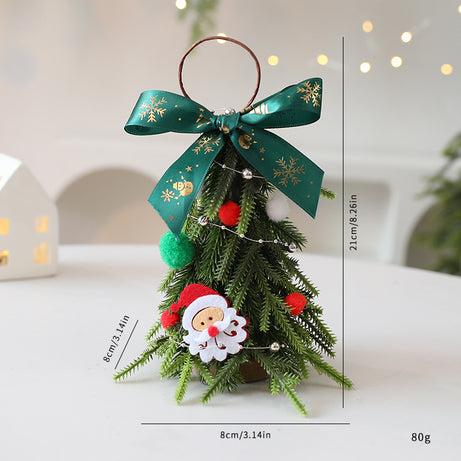 Mini Christmas Tree Ornaments Diy Christmas Decorations Home Bedroom Party Decorations Desktop Children New Year Christmas Gift