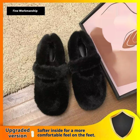Outerwear Plus-size Women's Shoes Fluffy Shoes