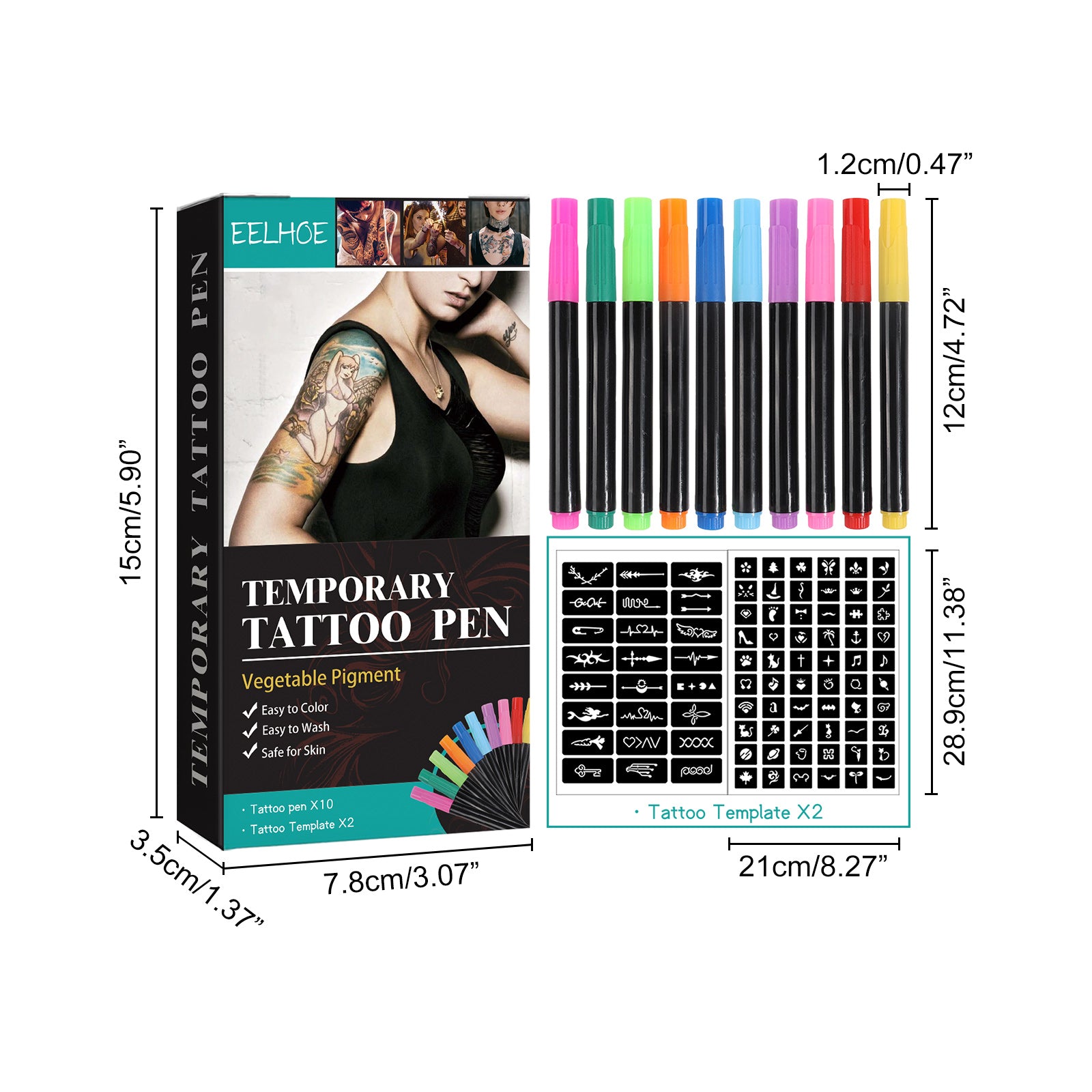 Temporary Tattoo Pen Set