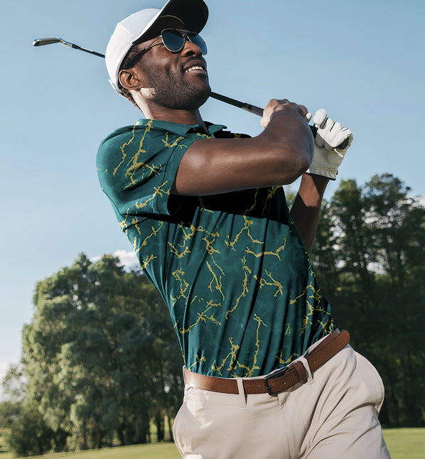 Men's 3D Printed Casual POLO Short Sleeves