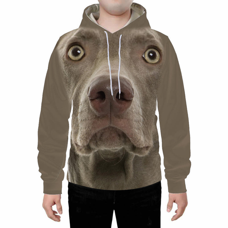 Digital Dog Cute Expression Printed Loose Couple