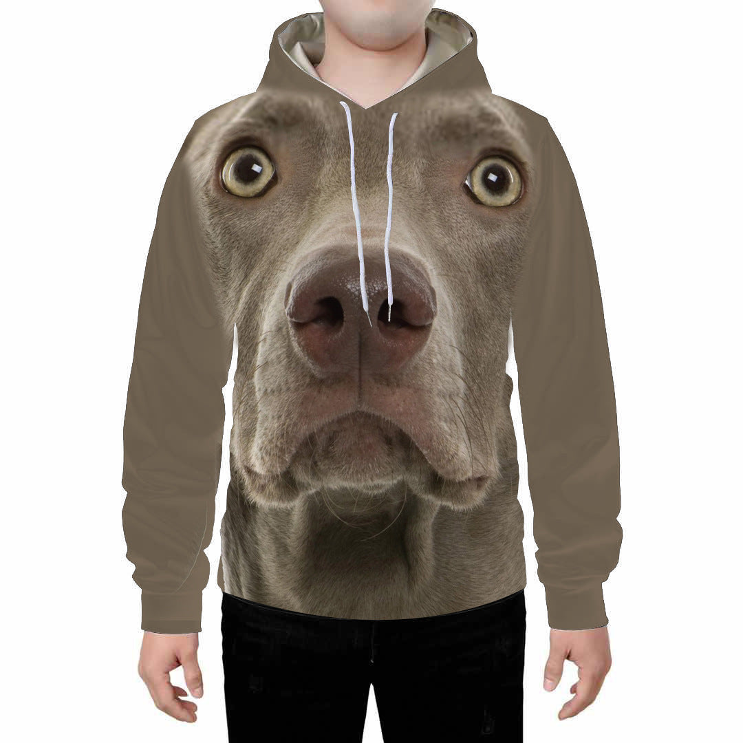 Digital Dog Cute Expression Printed Loose Couple