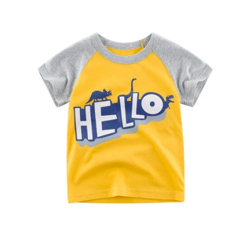Children's Wear Summer New Korean Children's Boys Cotton T-shirt Men's Treasure In Children's Short Sleeves