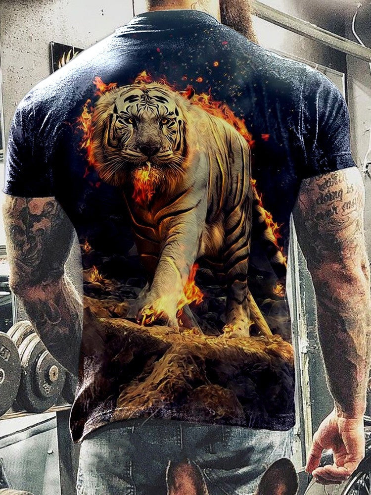 Animal Beast Lion Summer Men's T-Shirt
