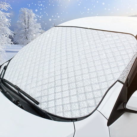 Car snow block front windshield antifreeze cover winter front gear snowboard windshield snow cover frost guard