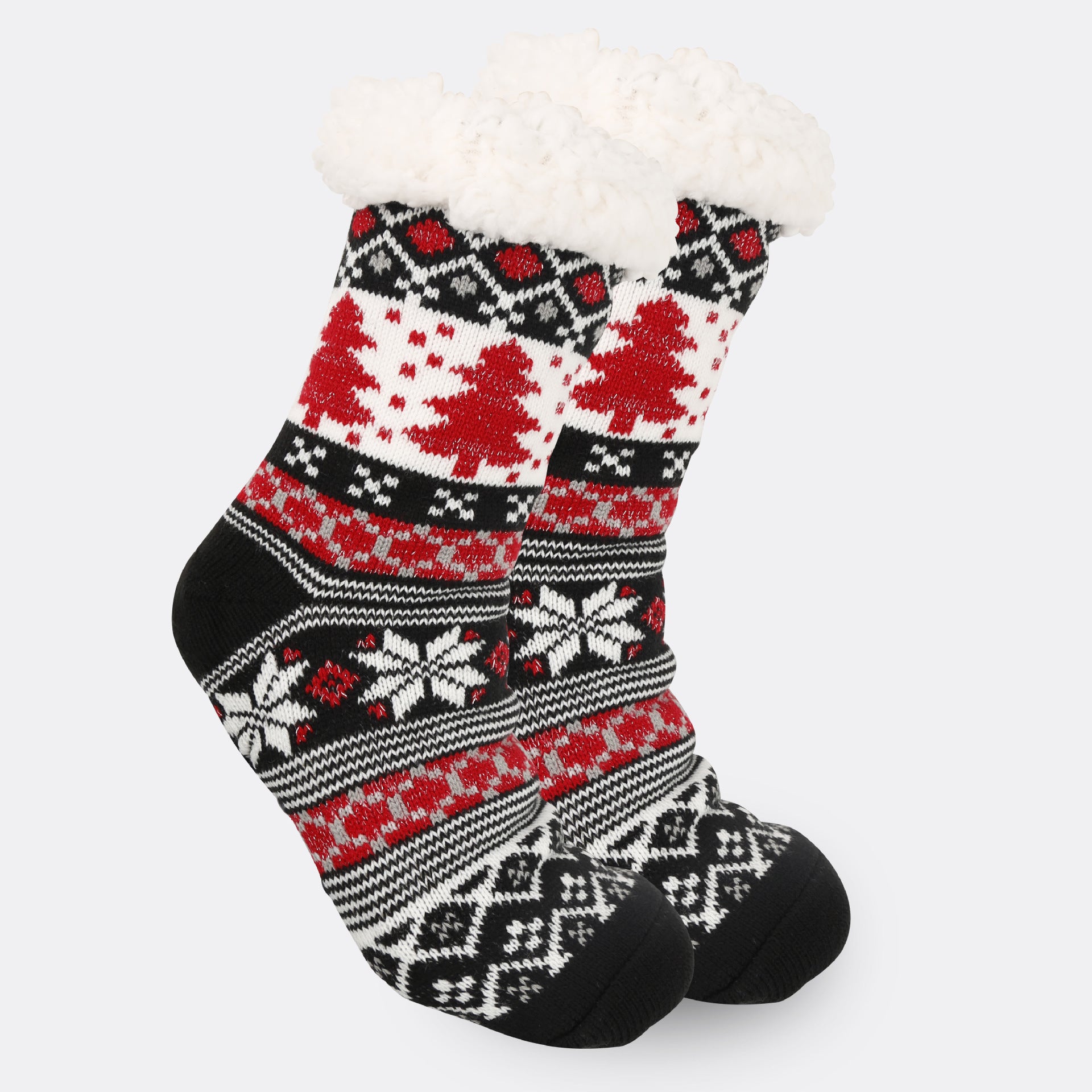 Christmas Women's Thickened Fleece-lined Room Socks