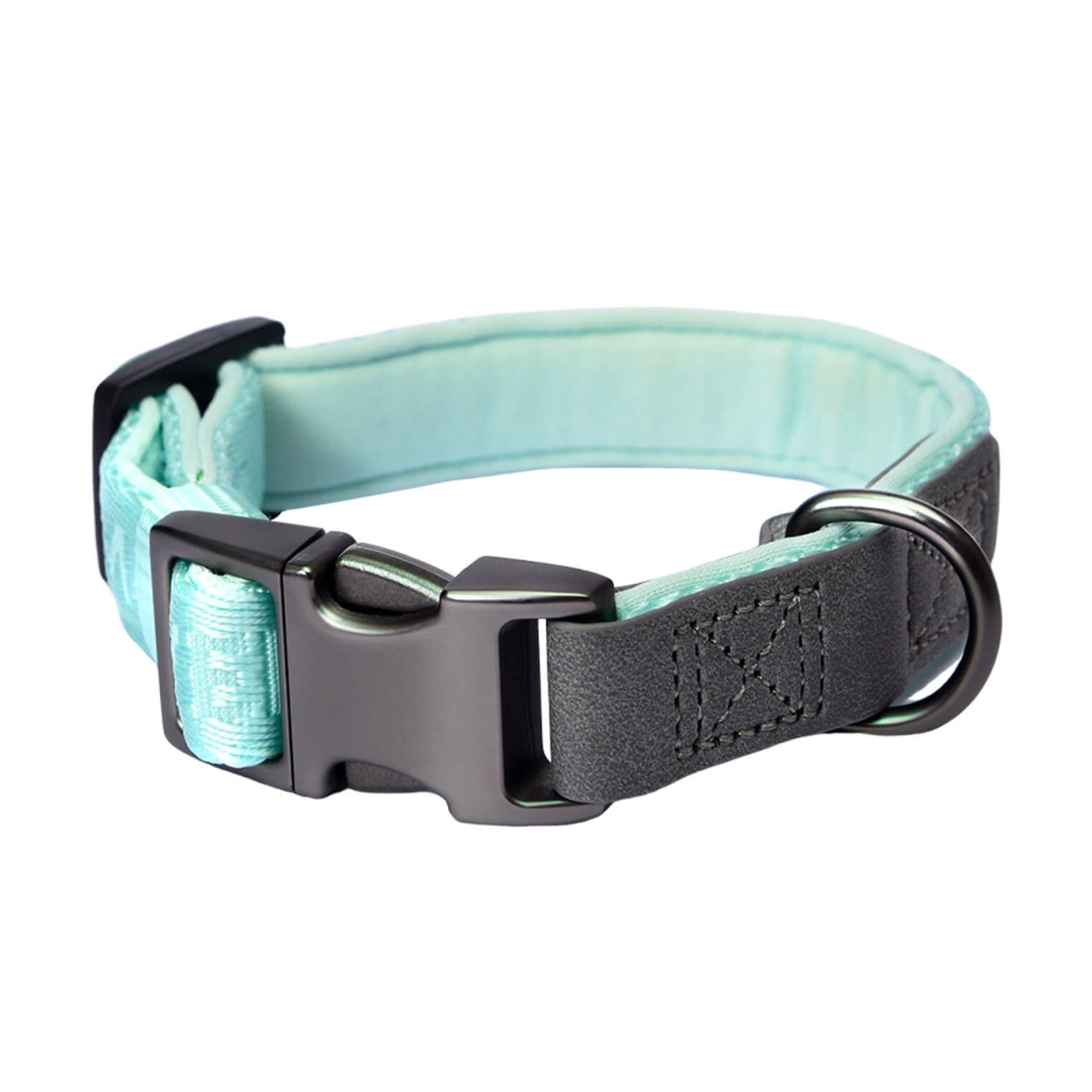 PETMARVEL Heavy Duty Solid Dog Collar Neoprene Padded 1 In Wide