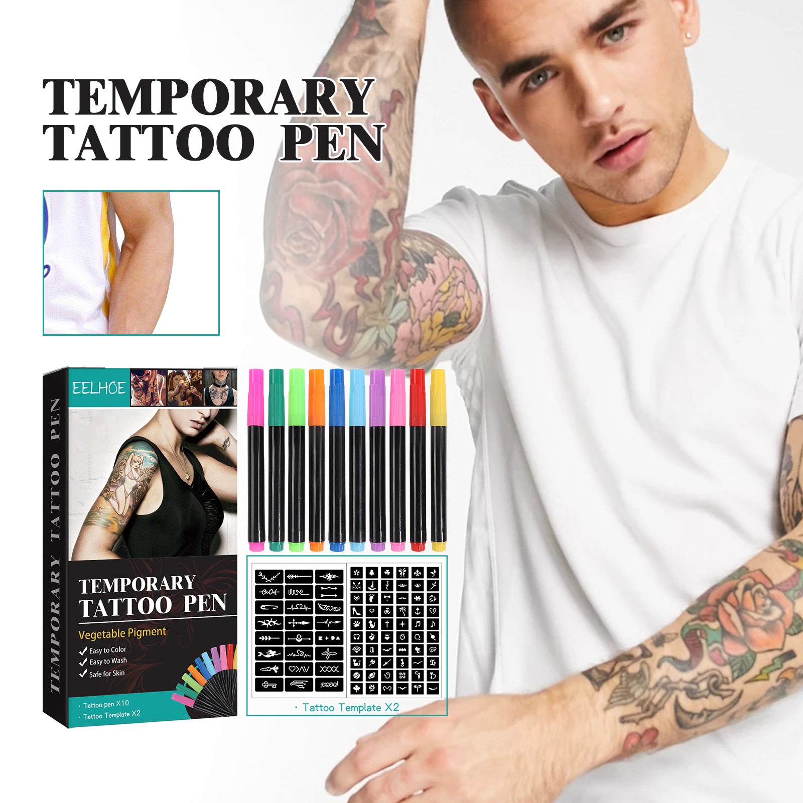 Temporary Tattoo Pen Set