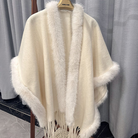 Women's Flow Su Spun Wool Cashmere Double-sided Woolen Cloak