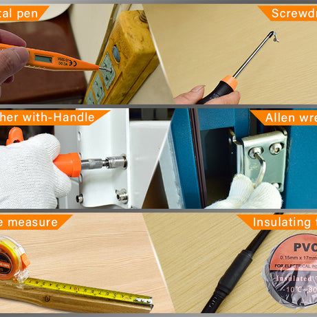 11 Piece Rubber Handle Woodworking Chisel Tool Set