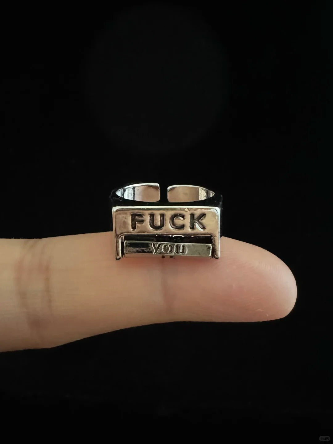 Minimalist Stainless Steel Rotating Ring Adjustable Stress Relief Mood Expression Fidget Tool For Self Expression Or Thoughtful Gift Personalized Jewelry