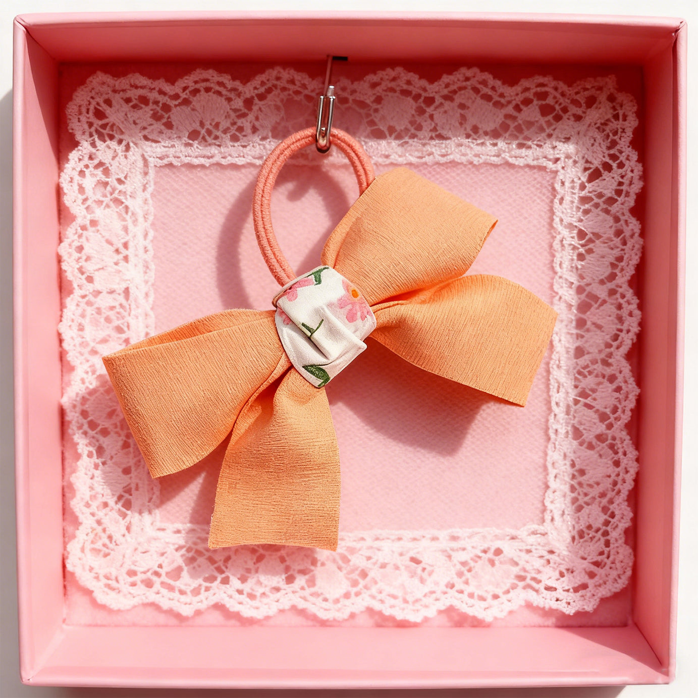 Bow Hair Ties-Orange 9771
