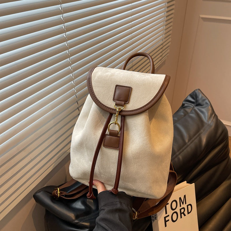 Casual Niche Design Suede Women's Backpack