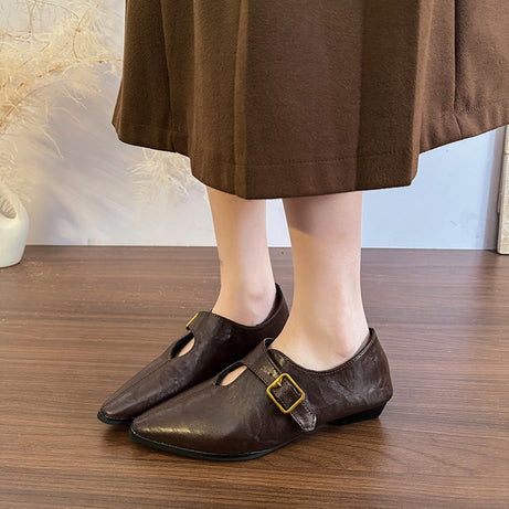 British-style Vintage Fashion Women's Leather Shoes