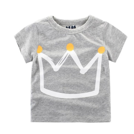 Children's Wear Summer New Korean Children's Boys Cotton T-shirt Men's Treasure In Children's Short Sleeves