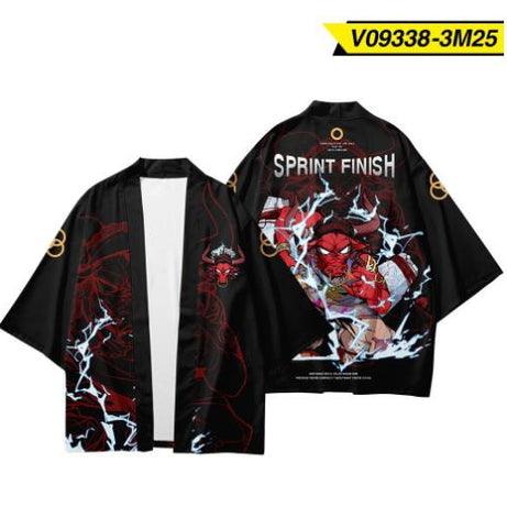 Daisy Print Sleeve Shirt Robe Cardigan Loose Large Size