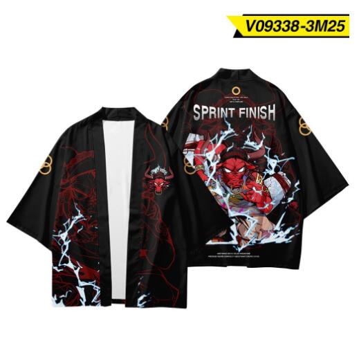 Daisy Print Sleeve Shirt Robe Cardigan Loose Large Size