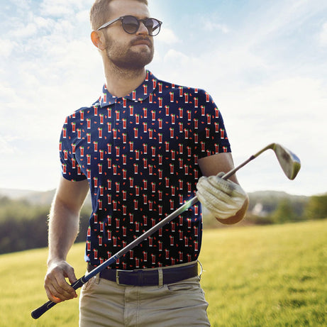 Men's 3D Printed Casual POLO Short Sleeves