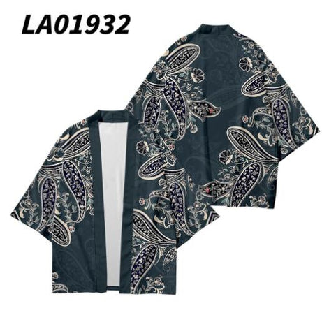 Daisy Print Sleeve Shirt Robe Cardigan Loose Large Size