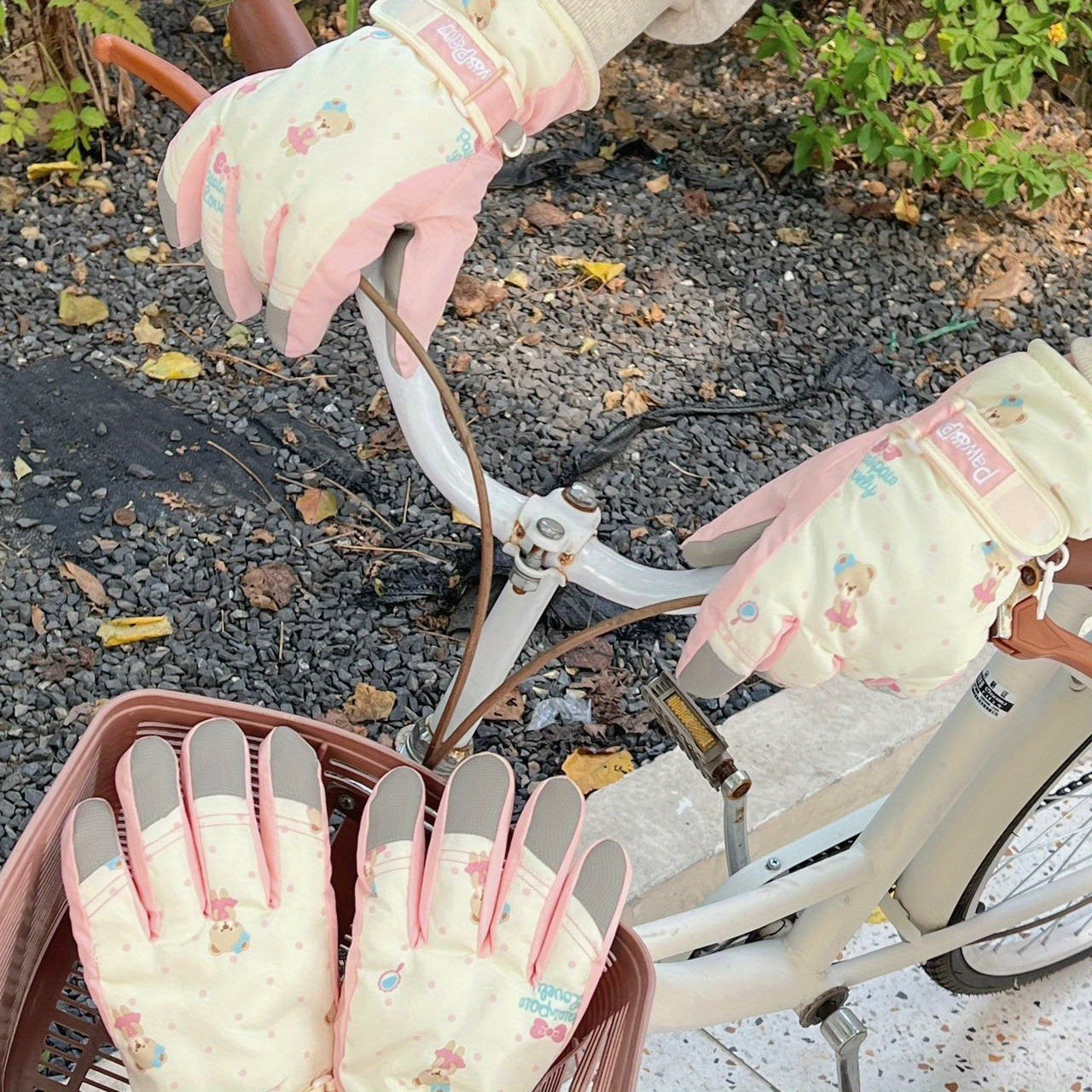 Only Self Pickup-Ski Gloves -pink