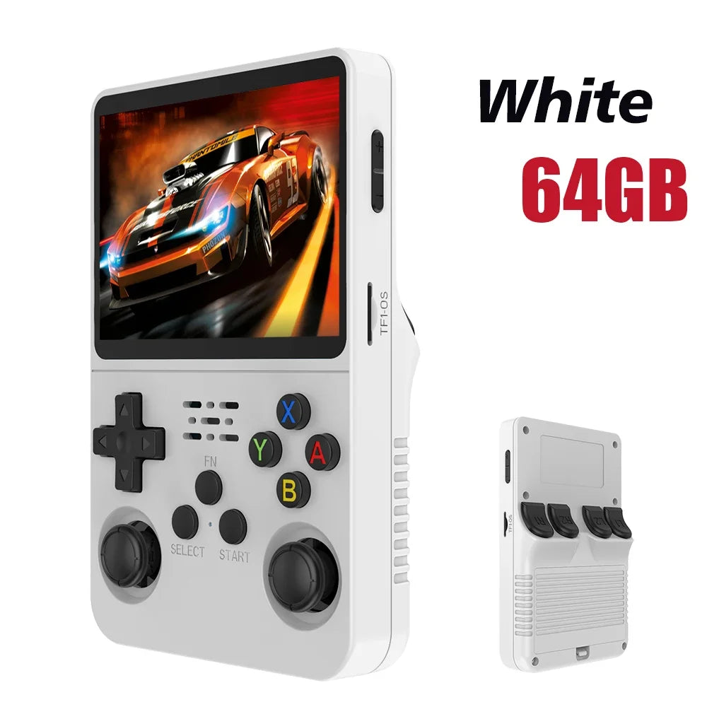 NEW R36S Retro Handheld Video Game Console Linux System 3.5-inch IPS Screen Mini Portable Handheld Video Player 64GB 15000 Games