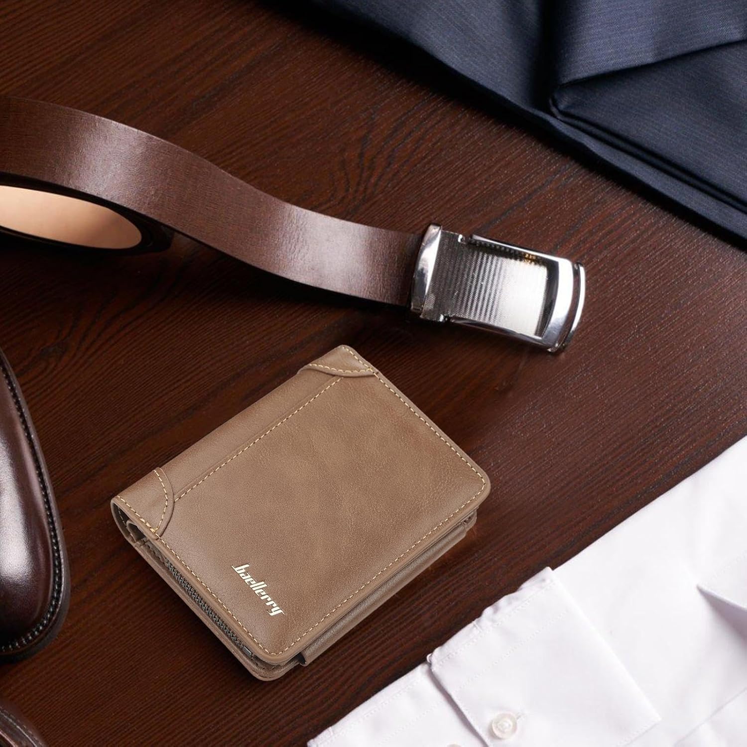 Men's Wallet Brown Khaki