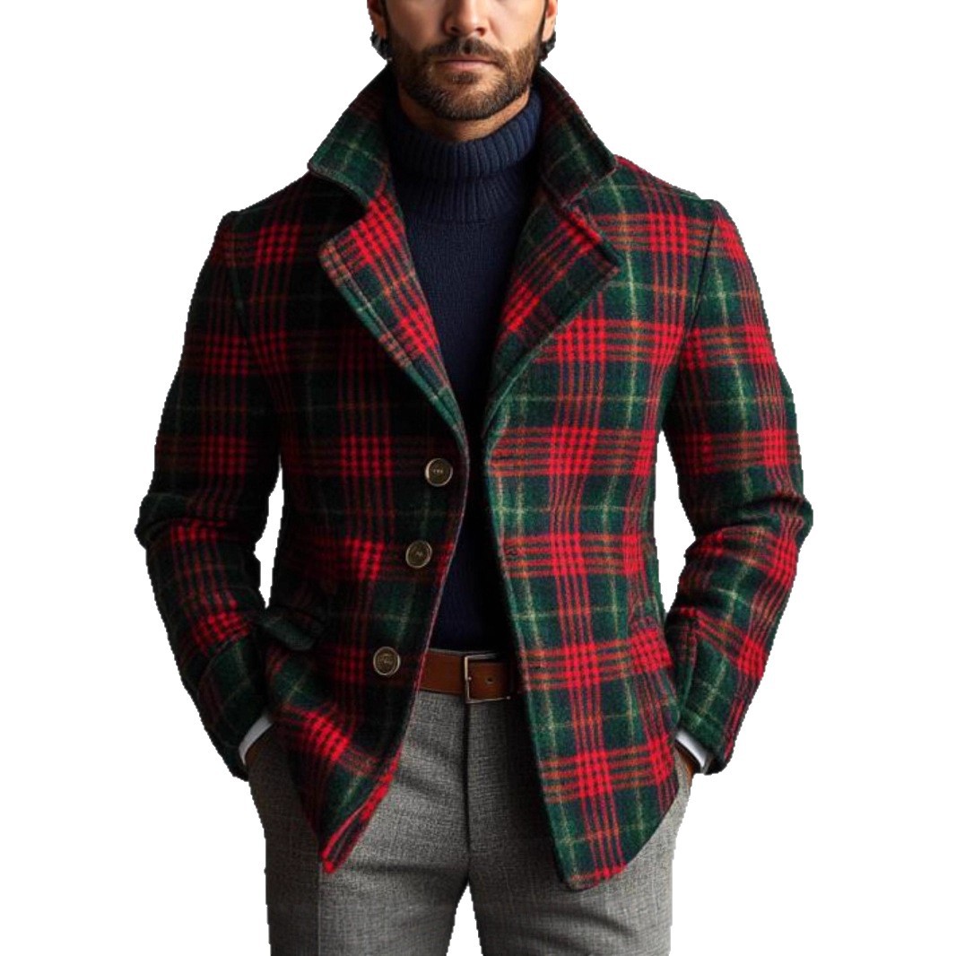 Men's Casual Fashionable Striped Jacket