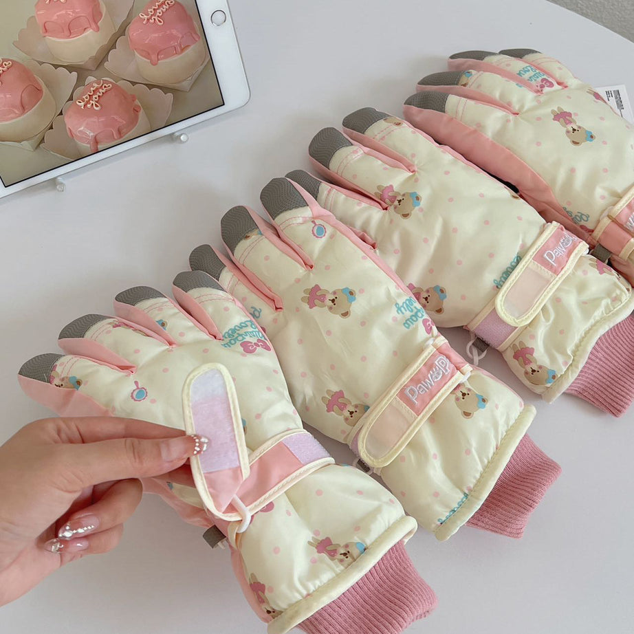 Only Self Pickup-Ski Gloves -pink