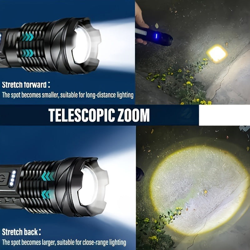 Two Pieces Of A76 Flashlights Can Handle All Situations Of Outdoor Exploration And Emergency Lighting. They Are A Must-have For Every Family