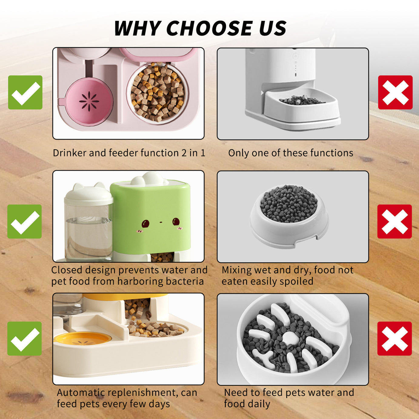 Super Cute Pink Cartoon Shaped Pet Feeding And Drinking Device, Filled With Cute Elements, Paired With Thoughtful Large Capacity Design, Easily Solves The Problem Of Pet Hunger And Thirst During Short