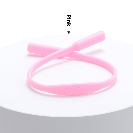 Solid Color Simple Silicone Glasses Non-slip Rope Glasses Strap