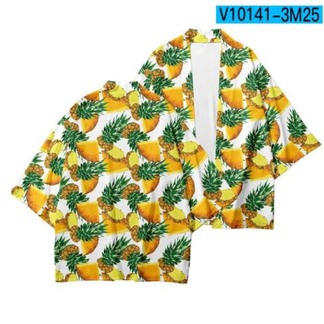 Daisy Print Sleeve Shirt Robe Cardigan Loose Large Size