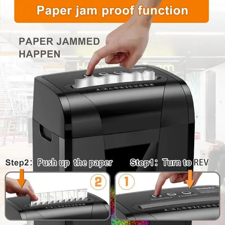 Woolsche Paper Shredder, 18-Sheet Cross Cut With 18 Liters Pull Out Bin, P-4 Security Level, Shred Paper And Credit Card, Durable&Fast With Auto Jam Proof System Shredder For Office
