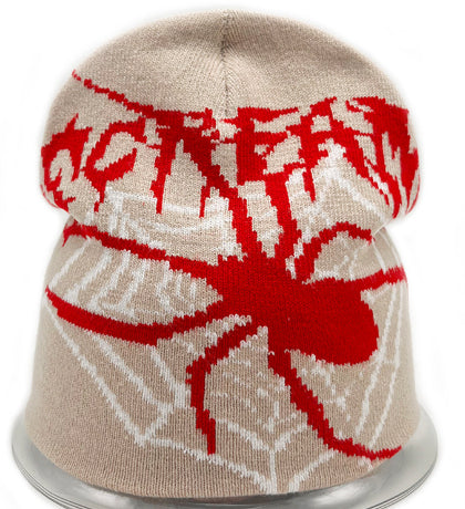 Y2g Knitting Round Machine Cap Jacquard Spider Series No Brim