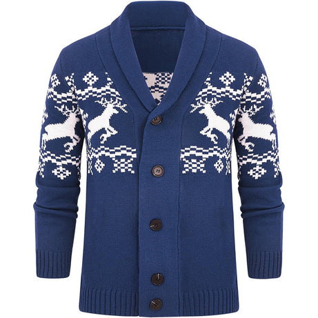 Mens Casual Knitted Cardigan Sweater Top
