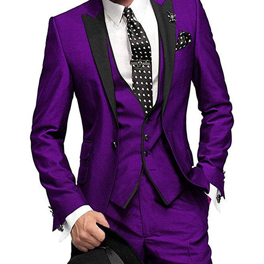 Men's Three-piece Suit Bridegroom Best Man Wedding Suit Men