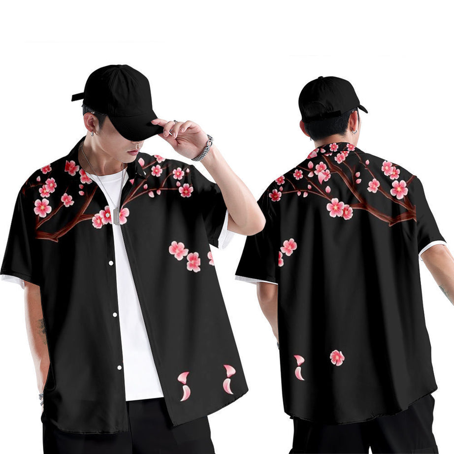 Plus Size Loose Botanical Shirt