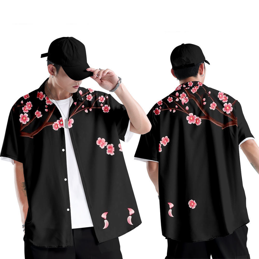 Plus Size Loose Botanical Shirt