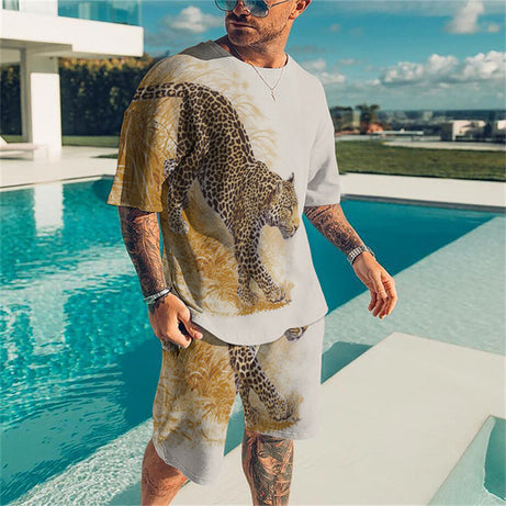 3D Printed Men's Sports Fitness Leisure Suit