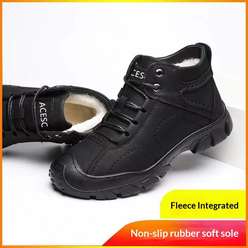 Outdoor Thermal Shoes With Front Laces