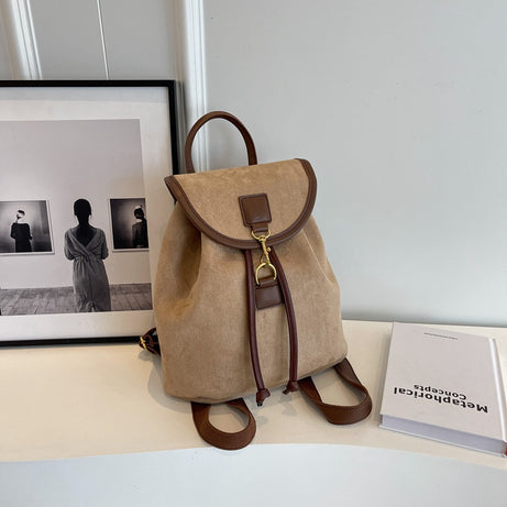 Casual Niche Design Suede Women's Backpack