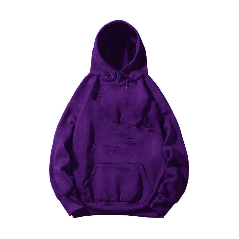 Unisex Fleece Hooded Pullover Sweater