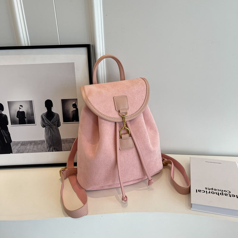 Casual Niche Design Suede Women's Backpack