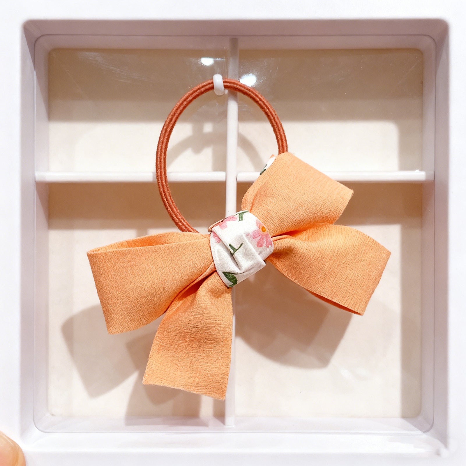 Bow Hair Ties-Orange 9771