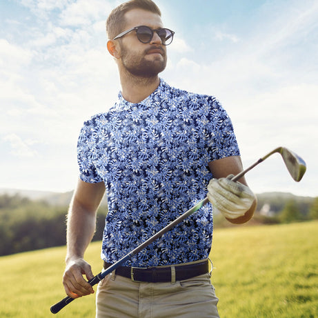 Men's 3D Printed Casual POLO Short Sleeves