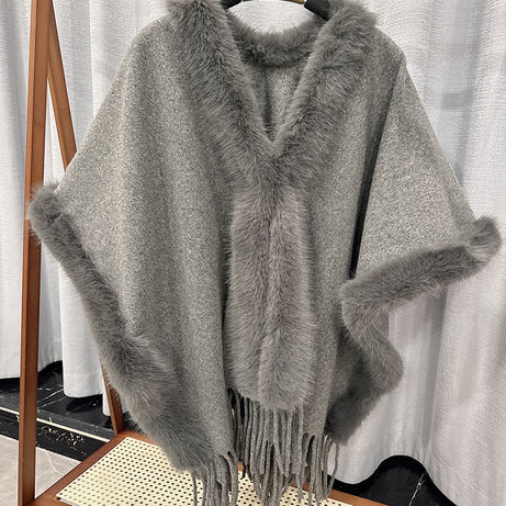 Women's Flow Su Spun Wool Cashmere Double-sided Woolen Cloak