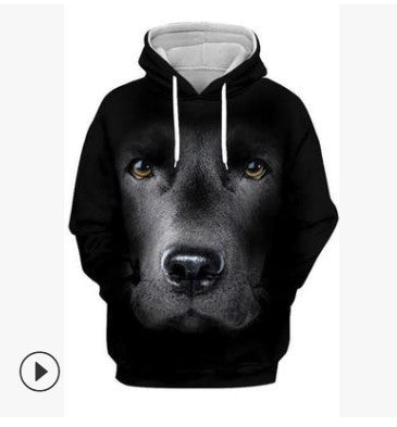 Digital Dog Cute Expression Printed Loose Couple