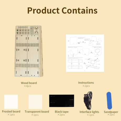 3D Wooden Puzzles Castle Model Kits Night Lights Desk Decorations Birthday Christmas Gifts For Women