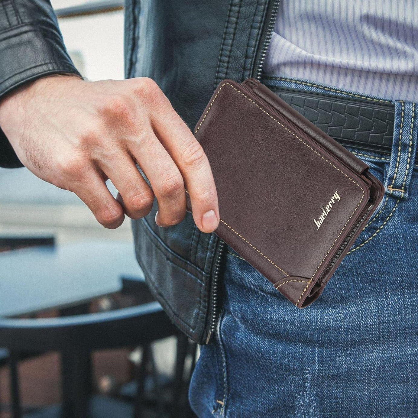 Men's Wallet Brown Khaki